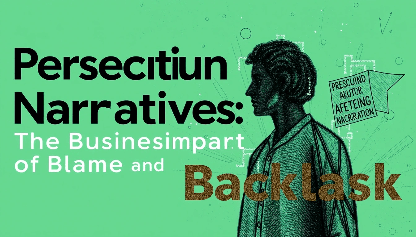 Persecution Narratives: The Business Impact of Blame and Backlash