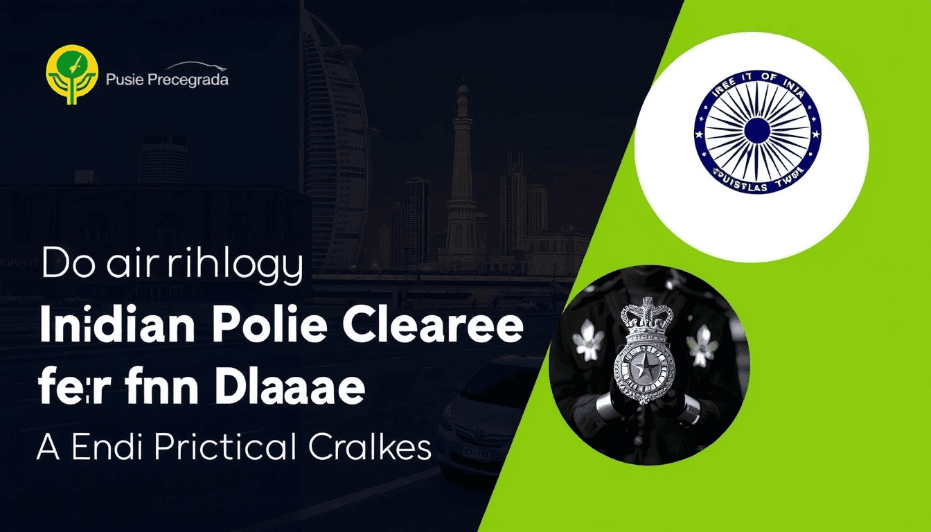 Obtaining Your Indian Police Clearance Certificate from Dubai: A Practical Guide