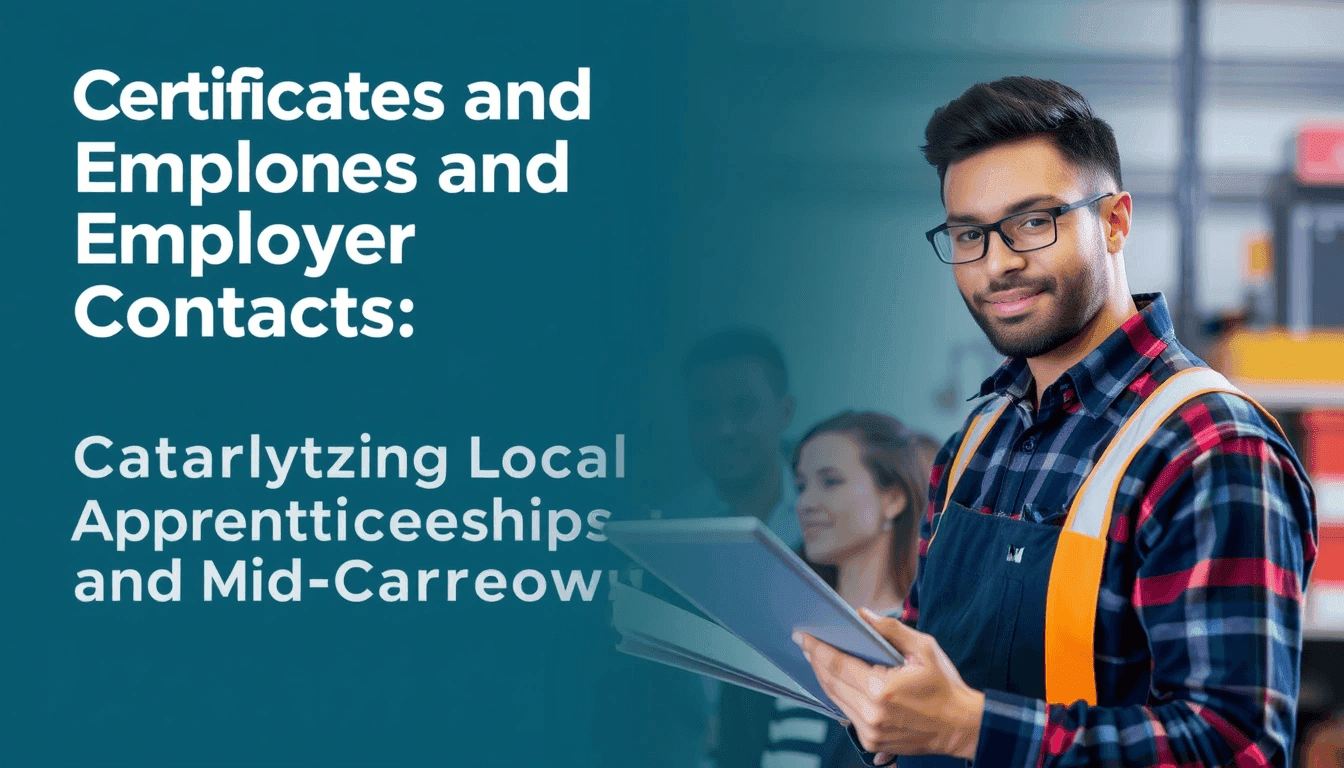 Certificates and Employer Contacts: Catalyzing Local Apprenticeships and Mid-Career Growth